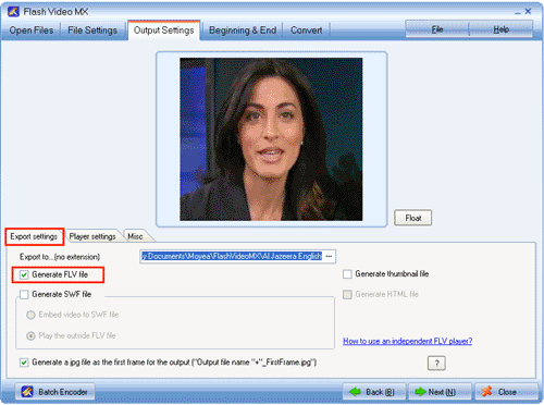 To convert mov to flv for better video delivery